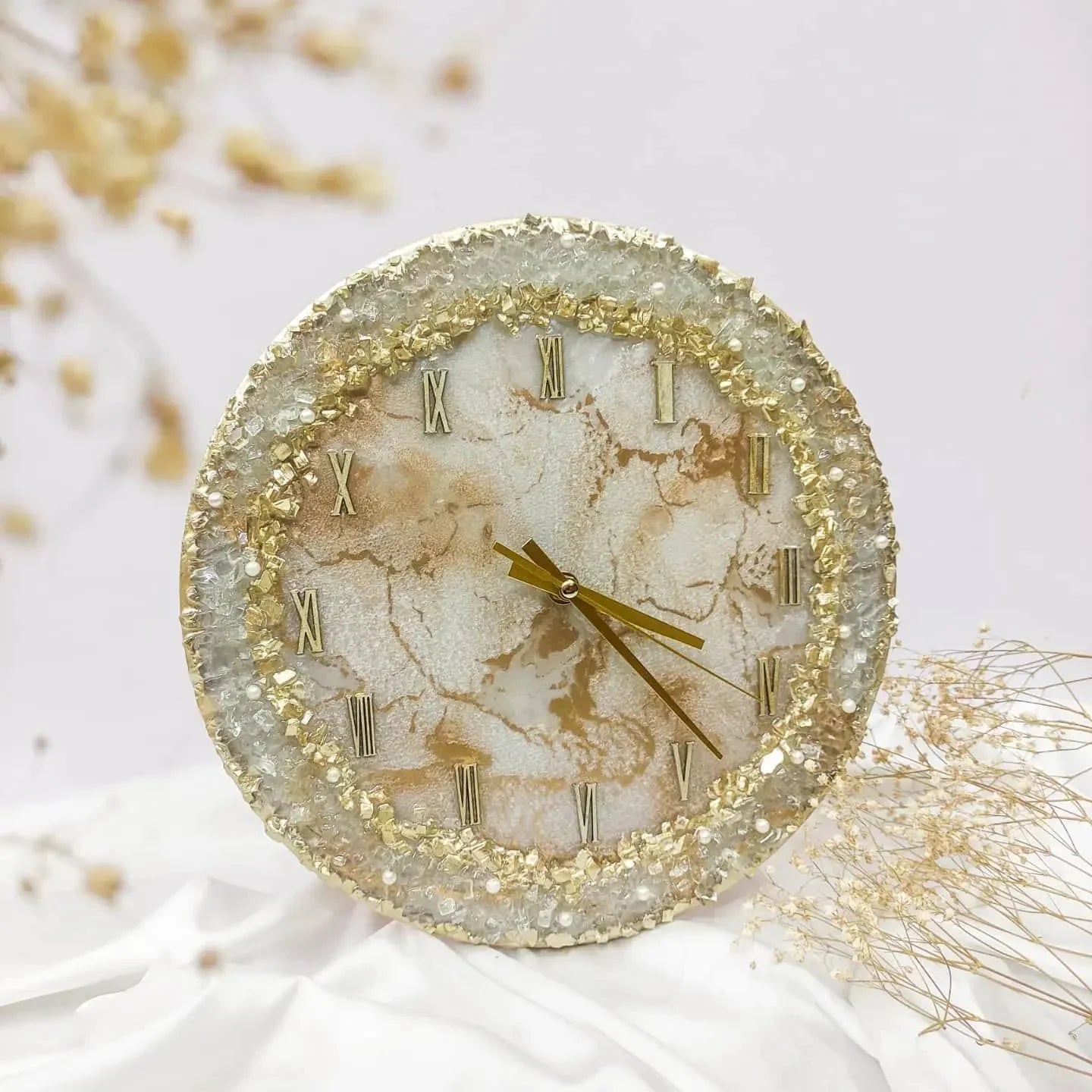 Resin Geode Wall Clock