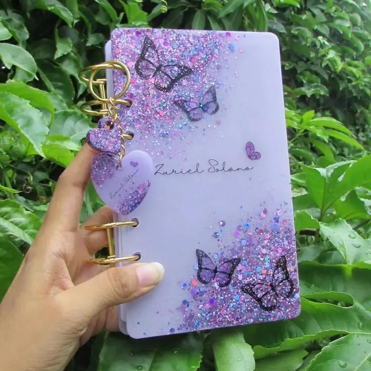 Aesthetic Resin Art Diary – Multicolor Epoxy Notebook for Journaling & Gifts Resin Art By Minsa