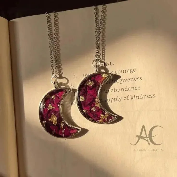 Moon Pandent Resin Art By Minsa