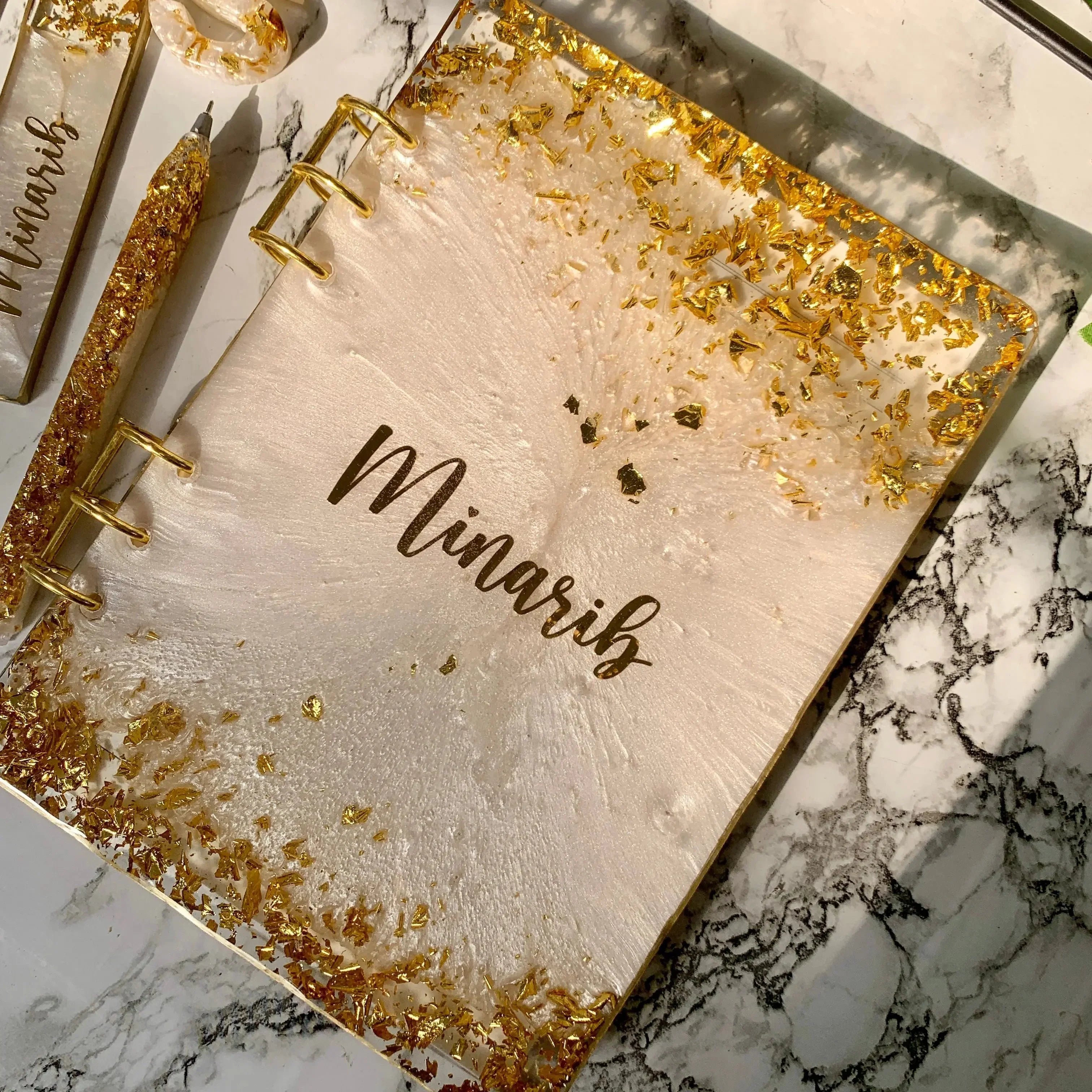 Resin Diary A5 Set Resin Art by Kainaat