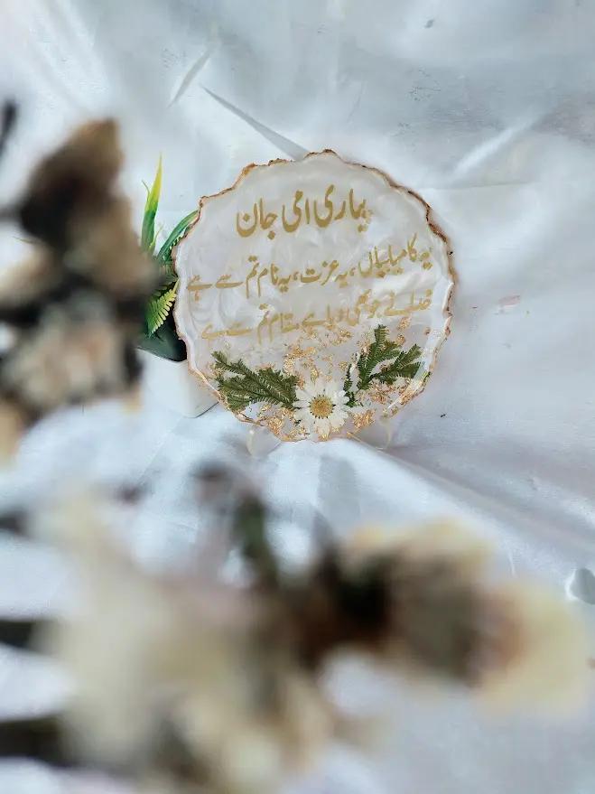 6 inch resin Tray Resin Art By Minsa