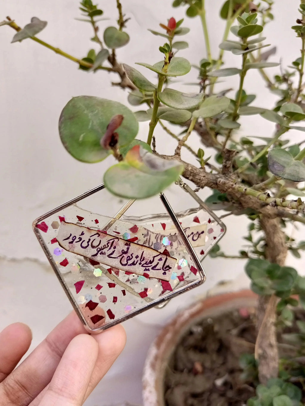 Flower Diamond Hoop Poetry Earrings My Store