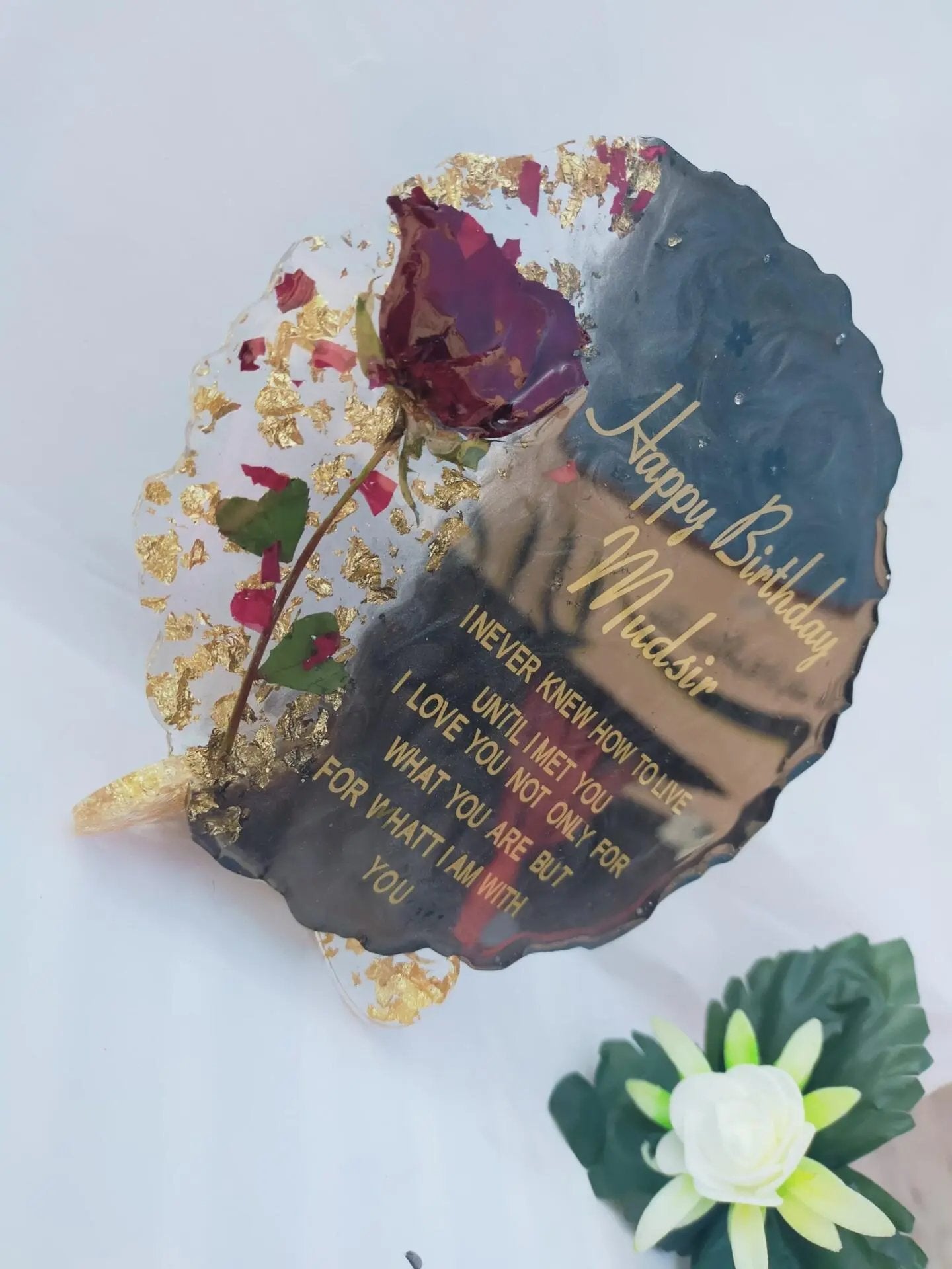 8 inch Birthday Tray Resin Art By Minsa