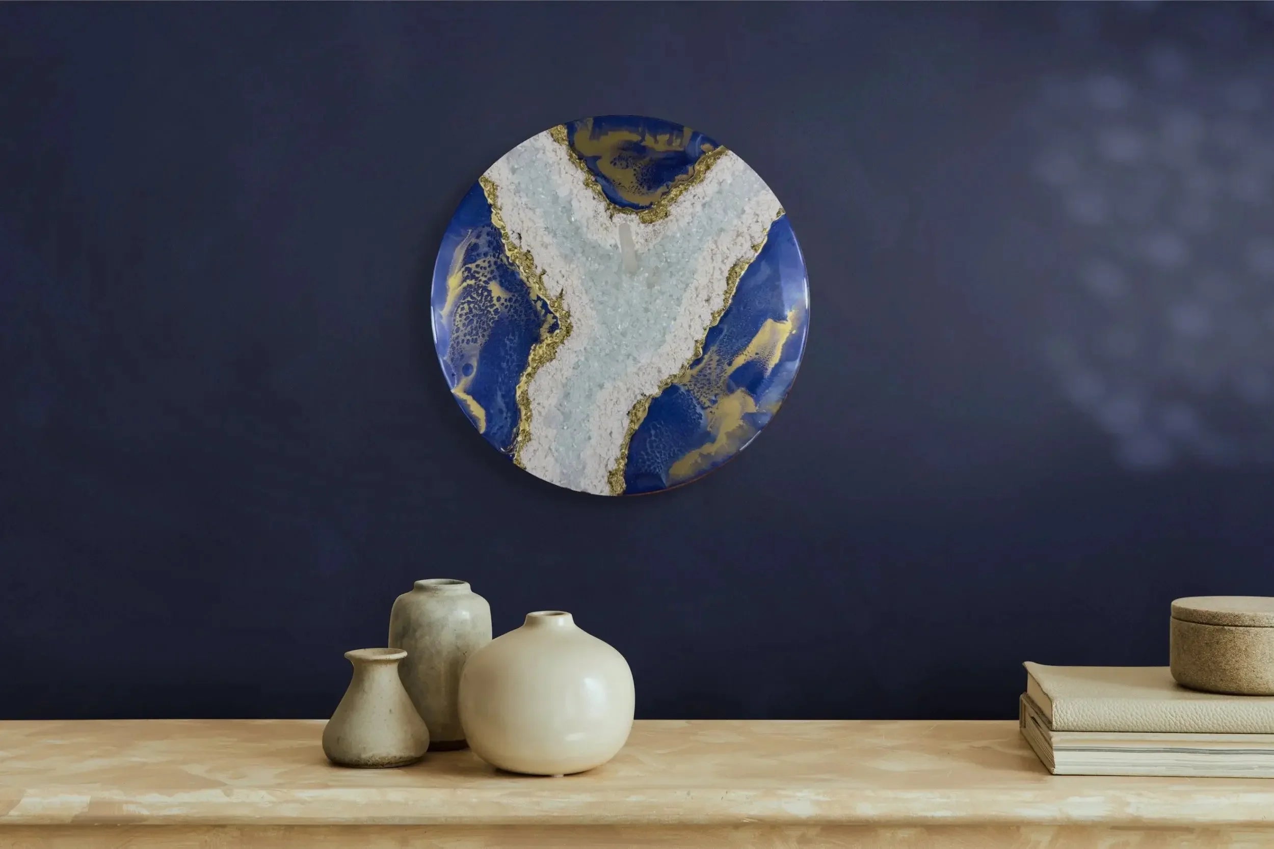 Blue Aura — Resin Art by Mariah 