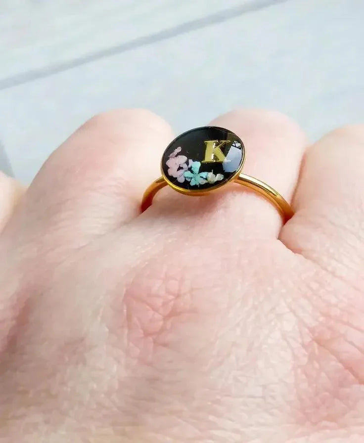 Personalized Name Ring – Custom Jewelry for Women & Girls Resin Art By Minsa